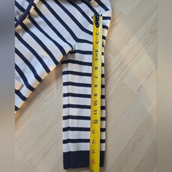 Banana Republic Navy Striped Knit Blazer Size Small - Picture 9 of 11